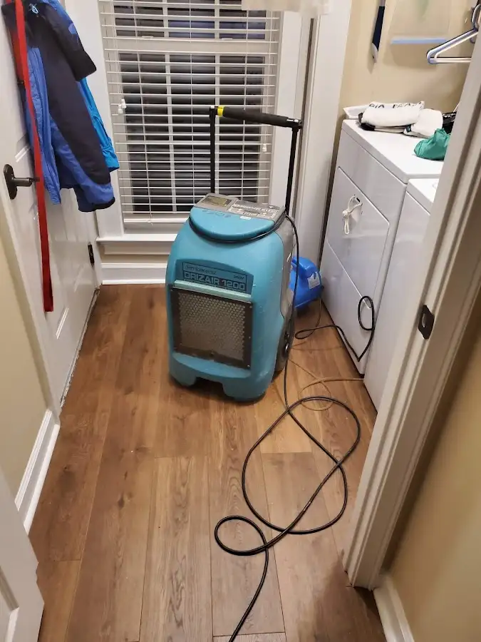 Commercial dehumidifier deployed for Flood Damage Cleanup in Rensselaer